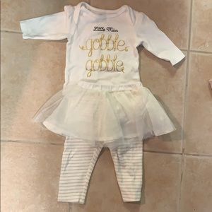 Thanksgiving skirted outfit- adorable!